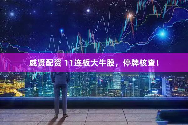 威贤配资 11连板大牛股，停牌核查！
