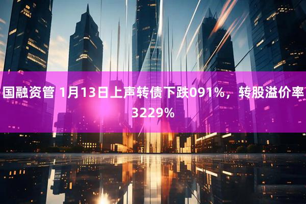 国融资管 1月13日上声转债下跌091%，转股溢价率3229%