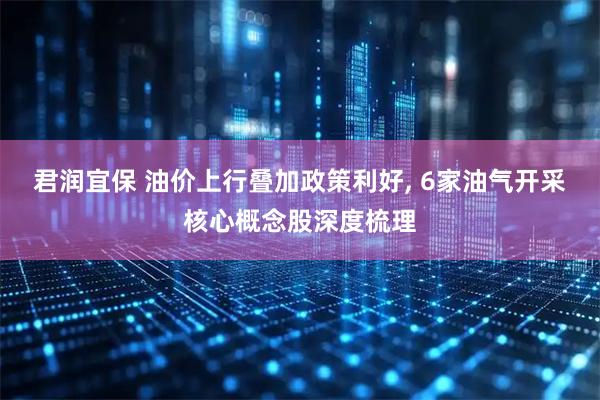 君润宜保 油价上行叠加政策利好, 6家油气开采核心概念股深度梳理